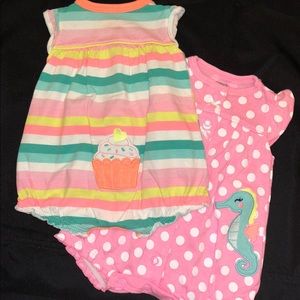 Carter’s snap-up neon romper